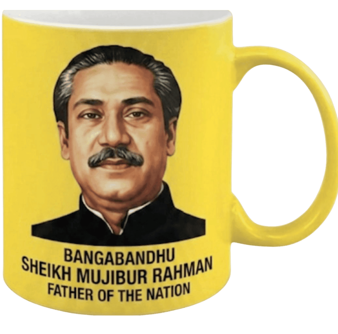 Bangabandhu Portrait Mug Yellow Edition